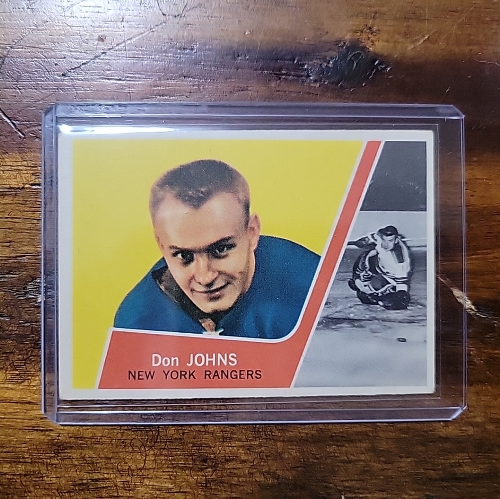 1963-64 Topps hockey DON JOHNS card EX+ New York Rangers